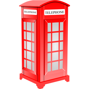 Telephone booth PNG-43074